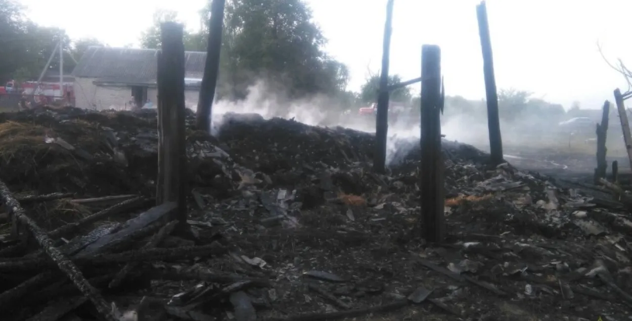 У Ганцавіцкім раёне на пажары загінуў 3-гадовы хлопчык