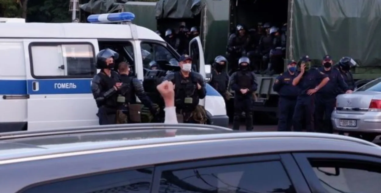 Каля 500 чалавек затрымалі на акцыях пратэсту ў Гомелі
