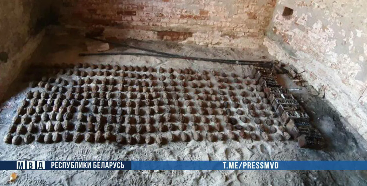 У Брэсцкай крэпасці знайшлі больш за 270 гранат