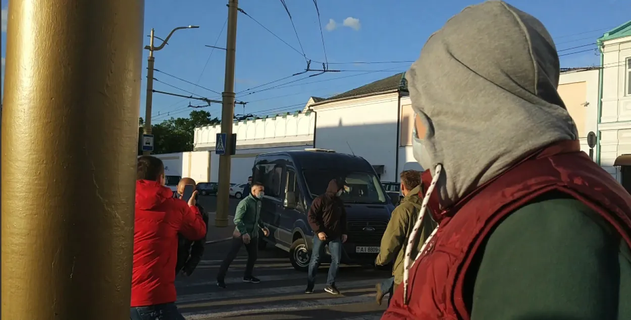 Задержания в Гродно / кадр из видео