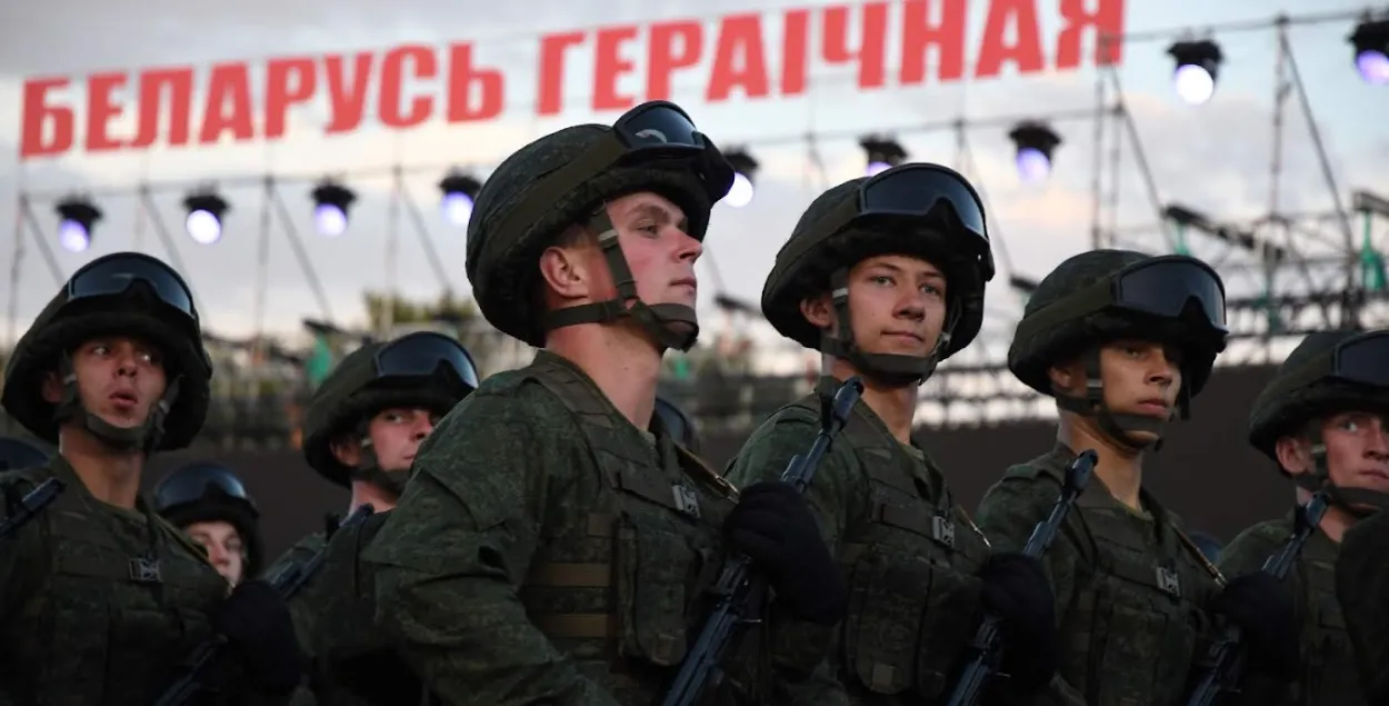 Белорусские военные на параде 3 июля 2019 года / Еврорадио