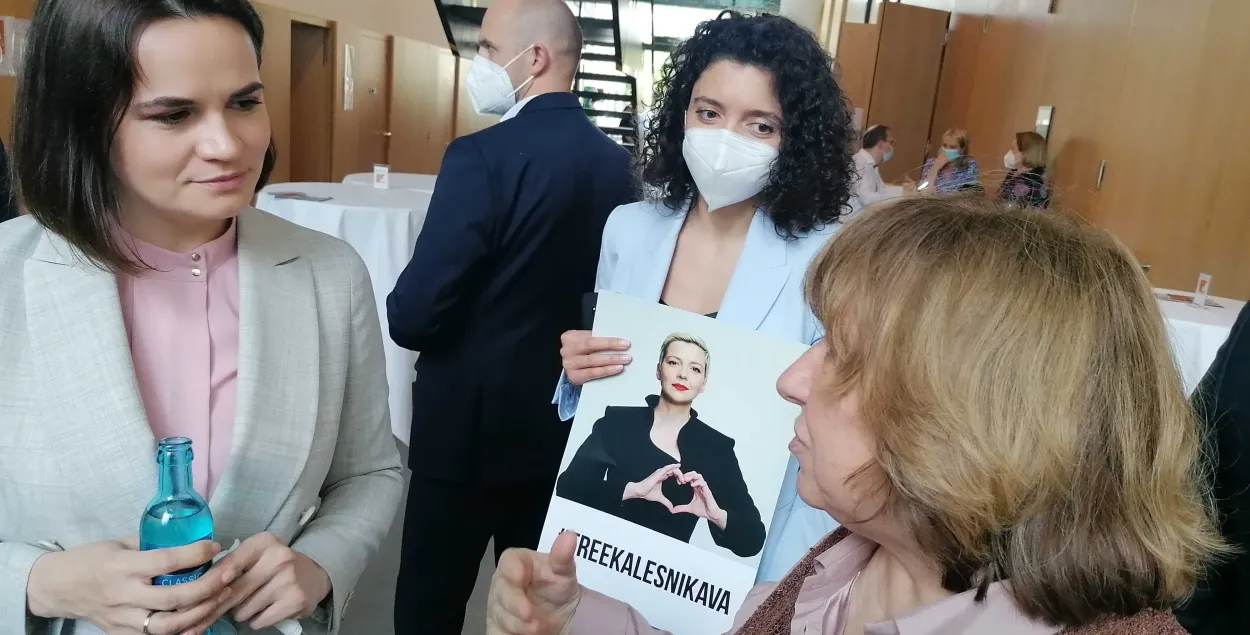 Светлана Тихановская и Светлана Алексиевич на "Berlinale" / Белсат
