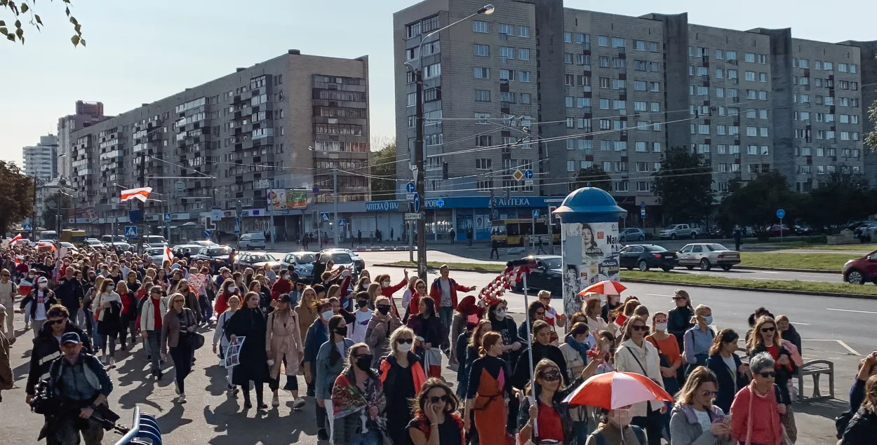 Жаночы марш у Мінску / Еўрарадыё