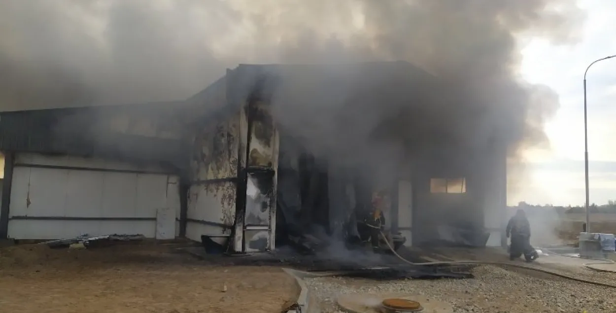 Будынак, які загарэўся / МНС​