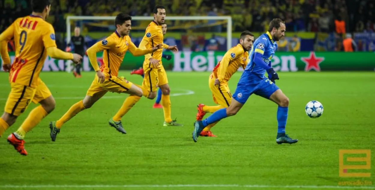 На матч з "Барселонай" паляцелі 20 гульцоў БАТЭ (фота)