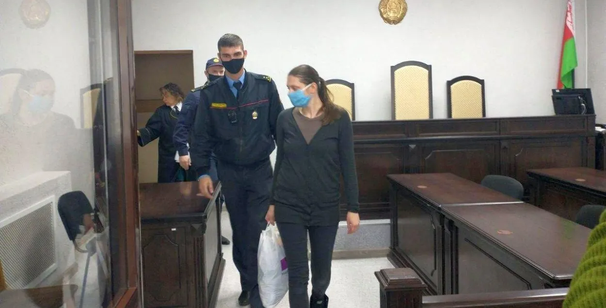 Анна Якштас в суде / Радио "Свобода"
