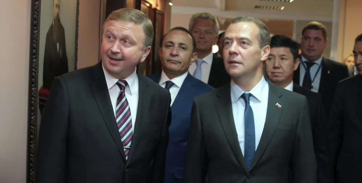 Кабякоў і Мядзведзеў паразмаўлялі пра беларуска-расійскія эканамічныя адносіны