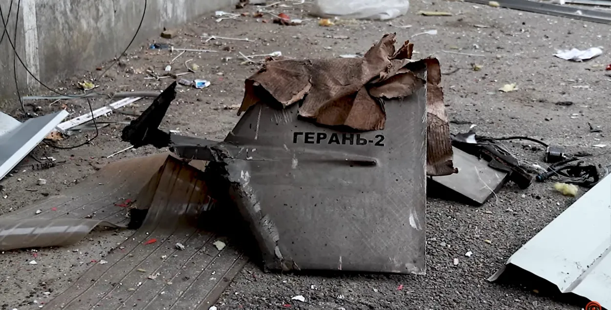 Обломки иранского дрона, который в России переименовали в "Герань" / иллюстративное фото&nbsp;&nbsp;dp.informator.ua/uk
