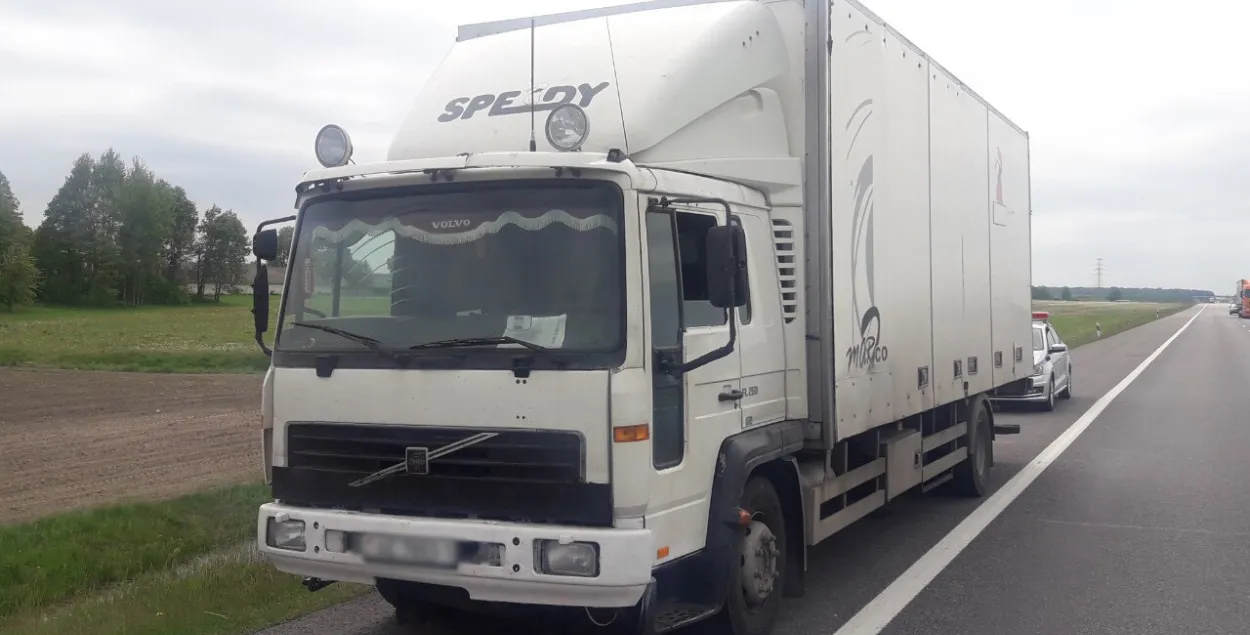 Пад Кобрынам затрымалі п'янага кіроўцу фуры — 3,6 праміле алкаголю