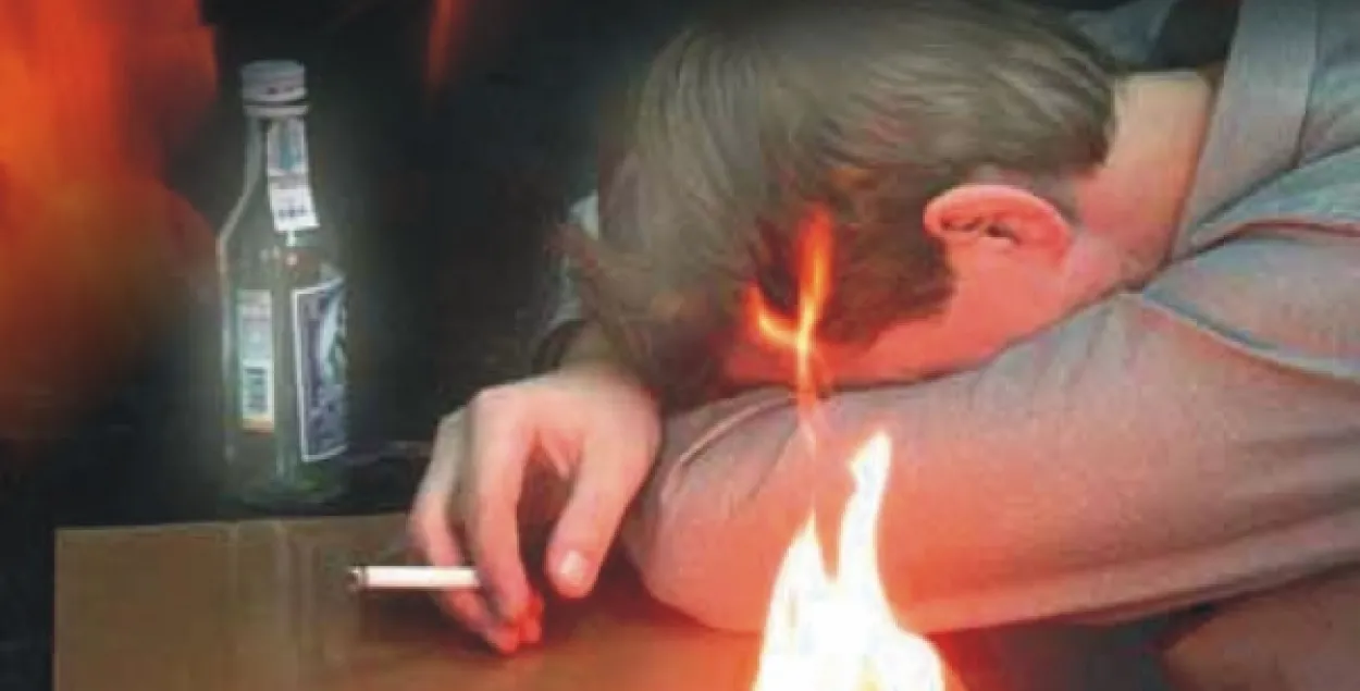 У Івацэвіцкім раёне вясковец уратаваў на пажары п’янага суседа