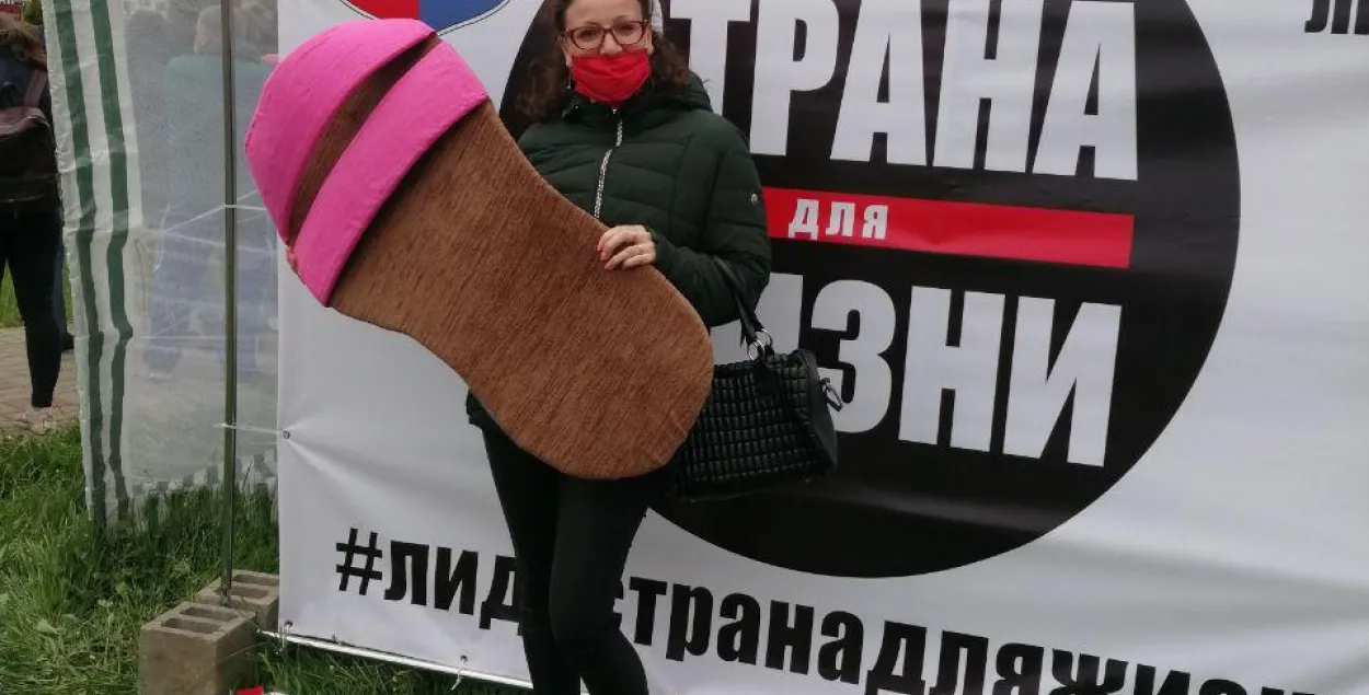 Збор подпісаў за Святлану Ціханоўскую ў Лідзе