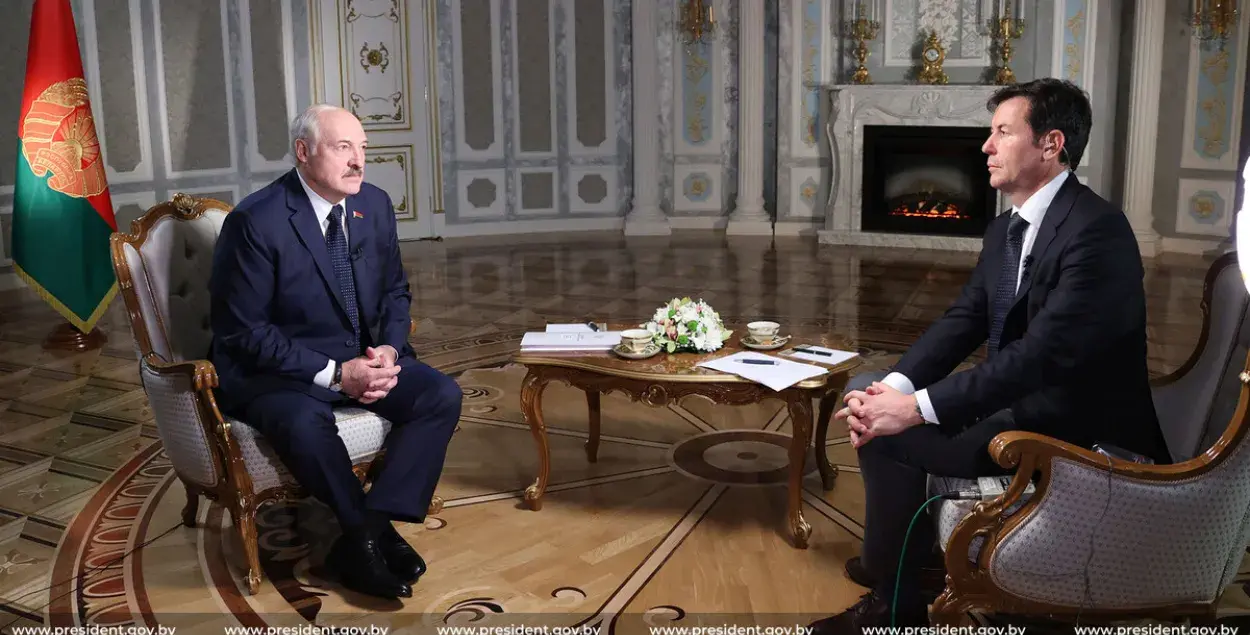 Александр Лукашенко во время интервью CNN / president.gov.by
