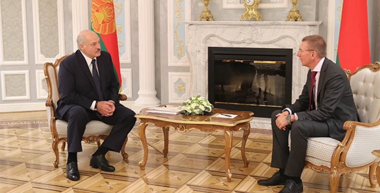Александр Лукашенко и Эдгарс Ринкевичс / president.gov.by