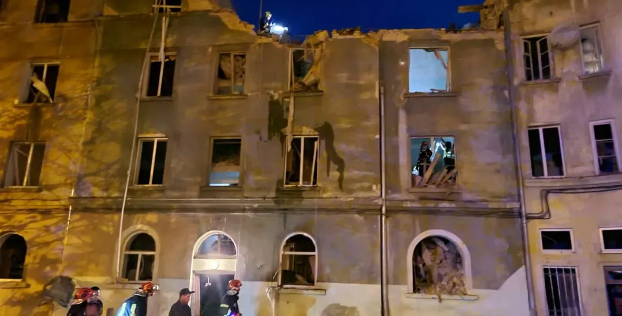 Львоў пасля ракетнага ўдару / Ігар Кліменка, МУС Украіны
