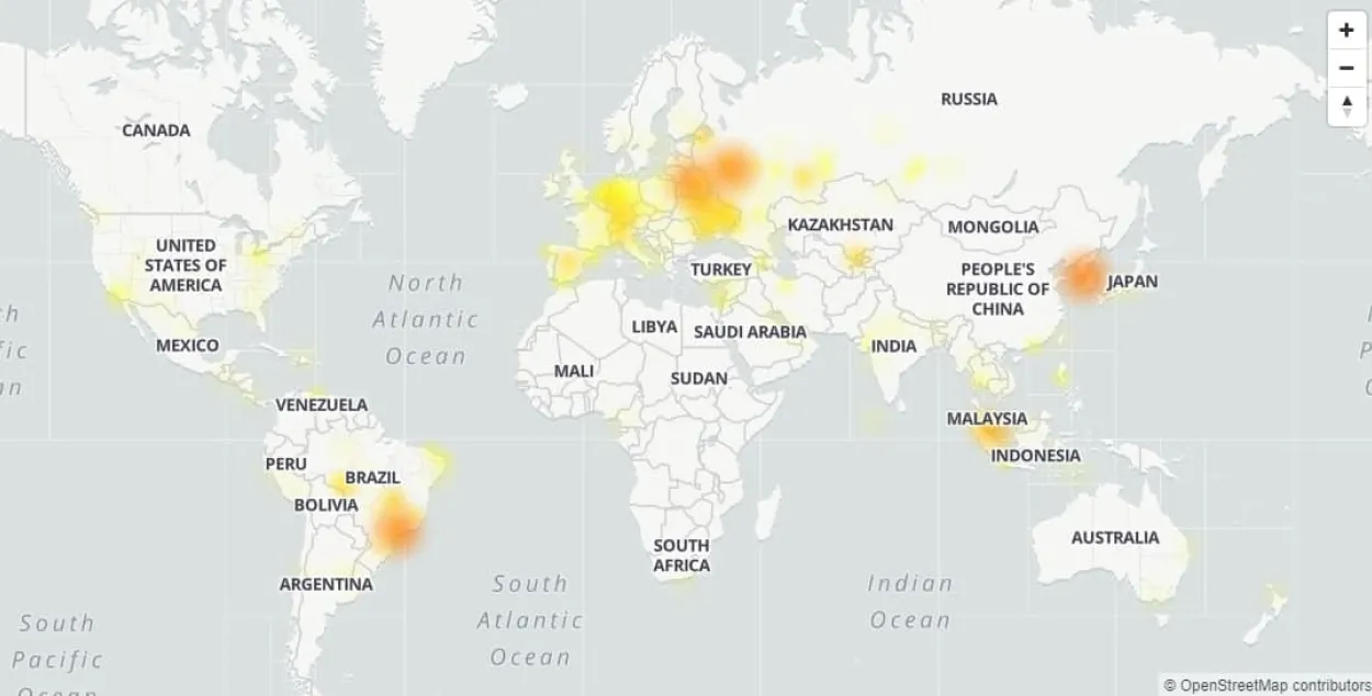 У працы Telegram адбыўся маштабны збой