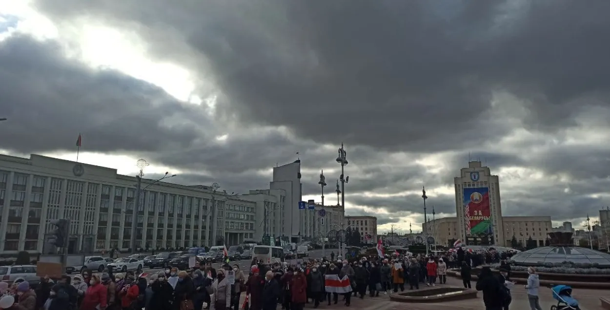 Марш пенсионеров и медиков / Еврорадио
