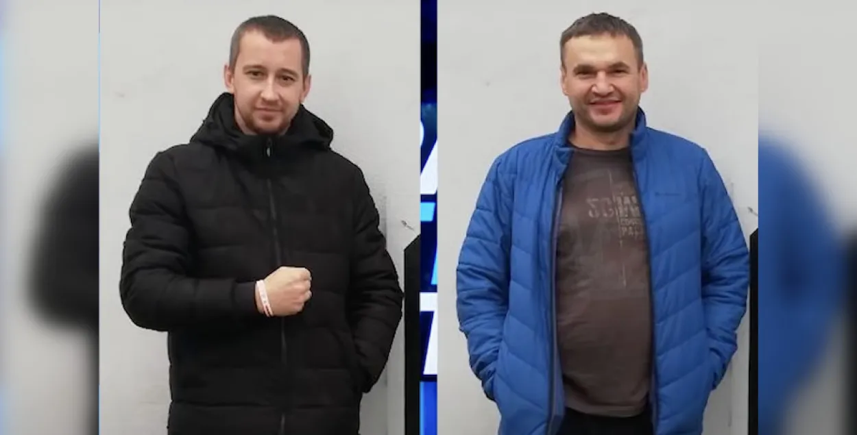Сяргей Пляшкун і Юрый Сельвіч / кадр з відэа "Беларусь 1"