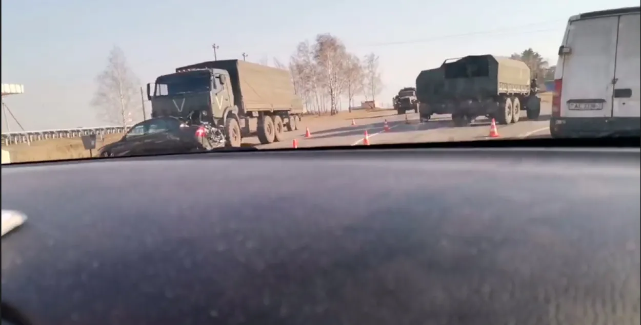 Автоавария под Мозырем / кадр из видео