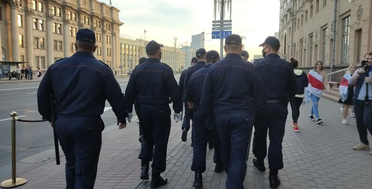 Милиционеры в Минске / Еврорадио