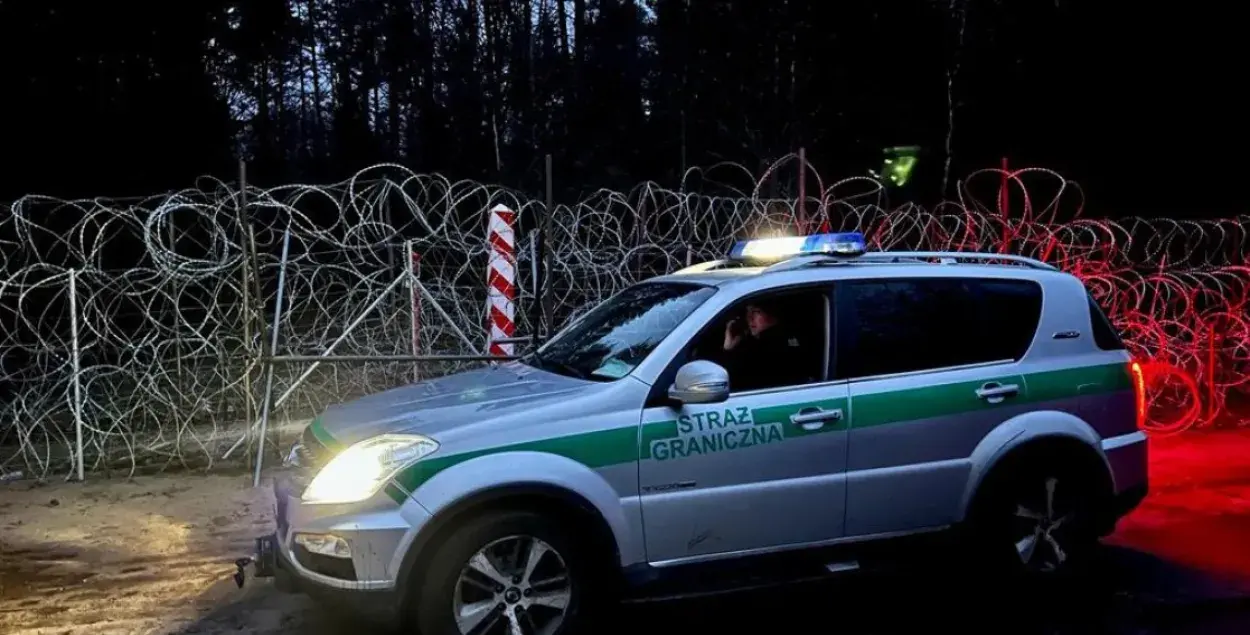 Памежная служба Польшчы паведамляе пра дзве спробы сілай фарсіраваць мяжу / twitter.com/Straz_Graniczna