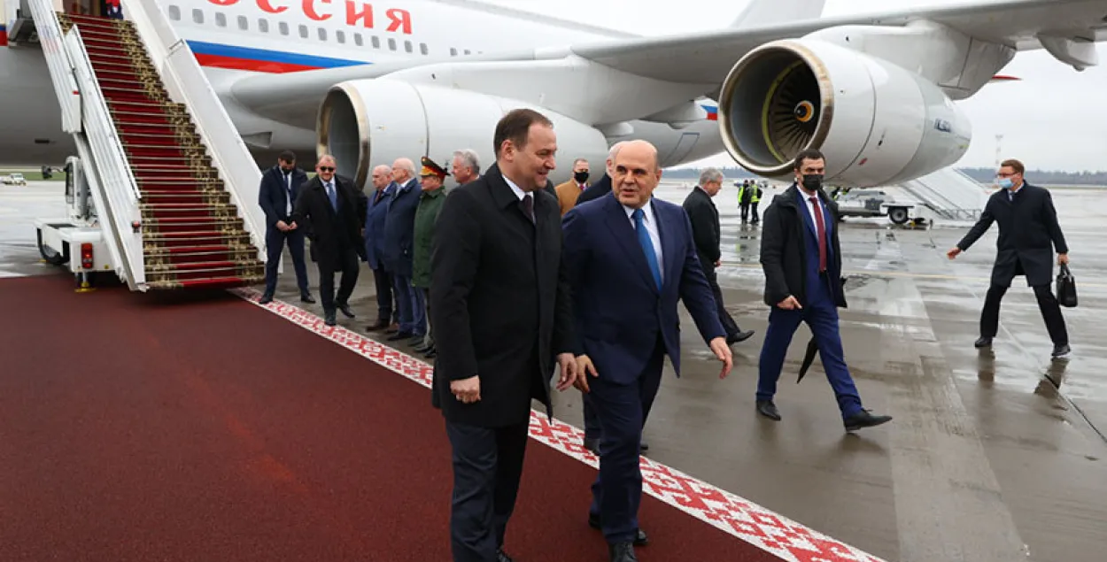 Апошні раз Міхаіл Мішусцін прылятаў у Мінск у красавіку / БЕЛТА