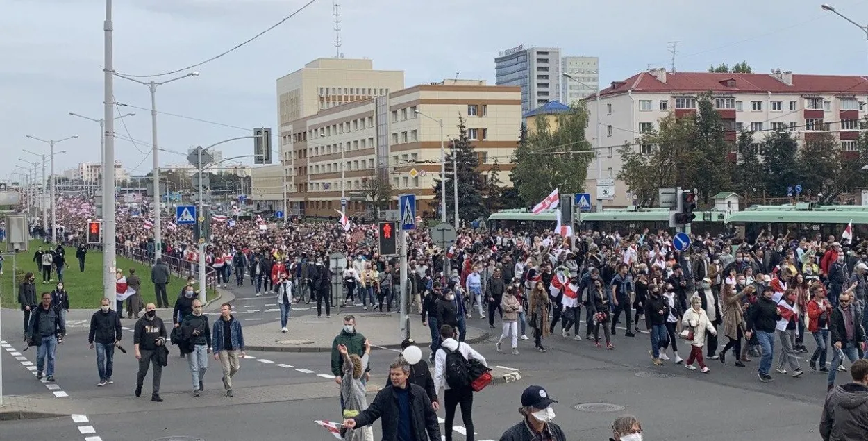 Минский марш 4 октября / Еврорадио​