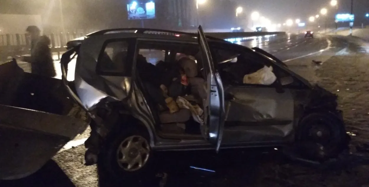 Памёр трэці ўдзельнік ранішняй аварыі на МКАД