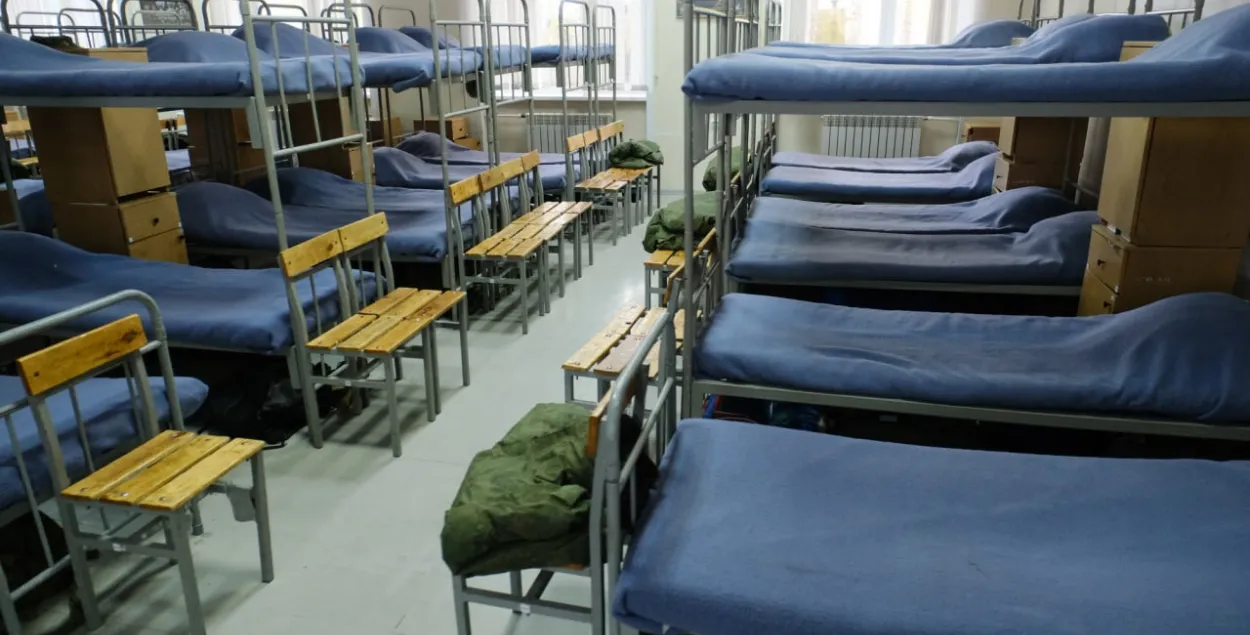 Пункт сбора мобилизованных в Новосибирске /&nbsp;@novasiberia
