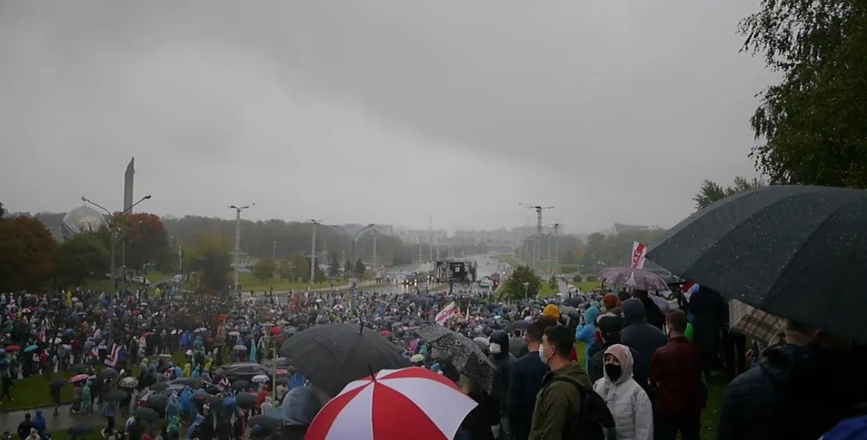 Акция протеста в Минске, 11 октября 2020-го / Еврорадио​