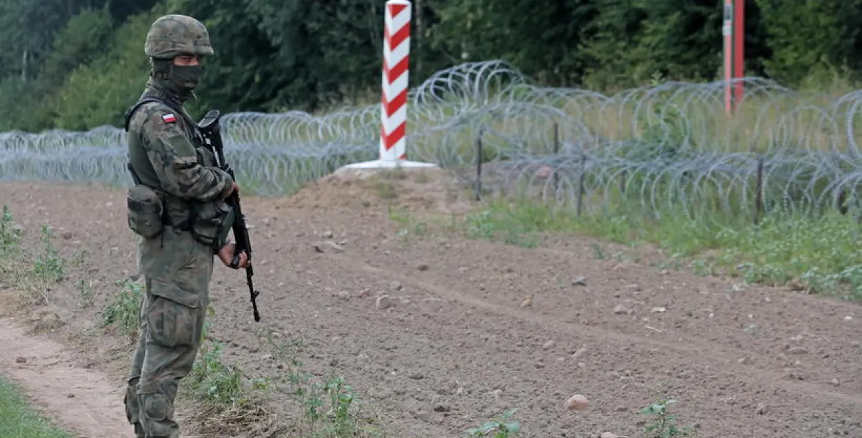 Польский военнослужащий на границе с Беларусью / Иллюстративное фото pap.pl