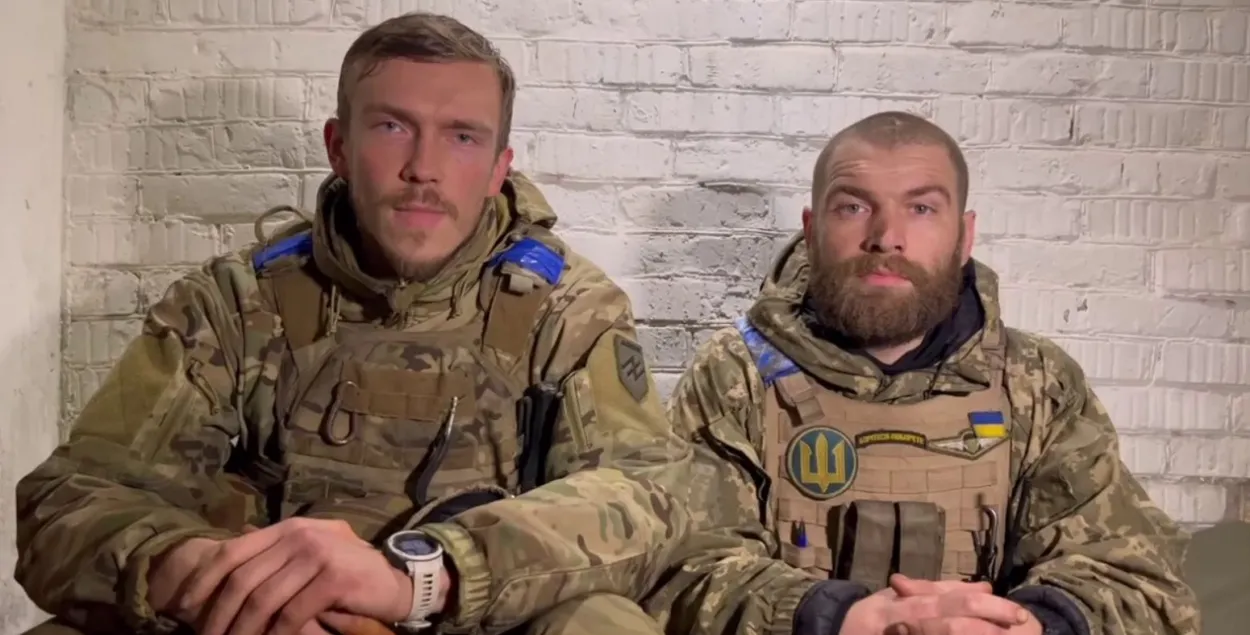 Командир полка "Азов", Герой Украины подполковник Денис Прокопенко и майор Сергей Волына / t.me/polkazov