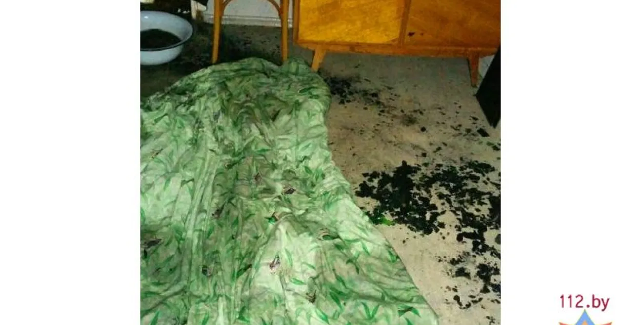 У Мінску двойчы за тыдзень гарэла адна і тая ж кватэра (фота)