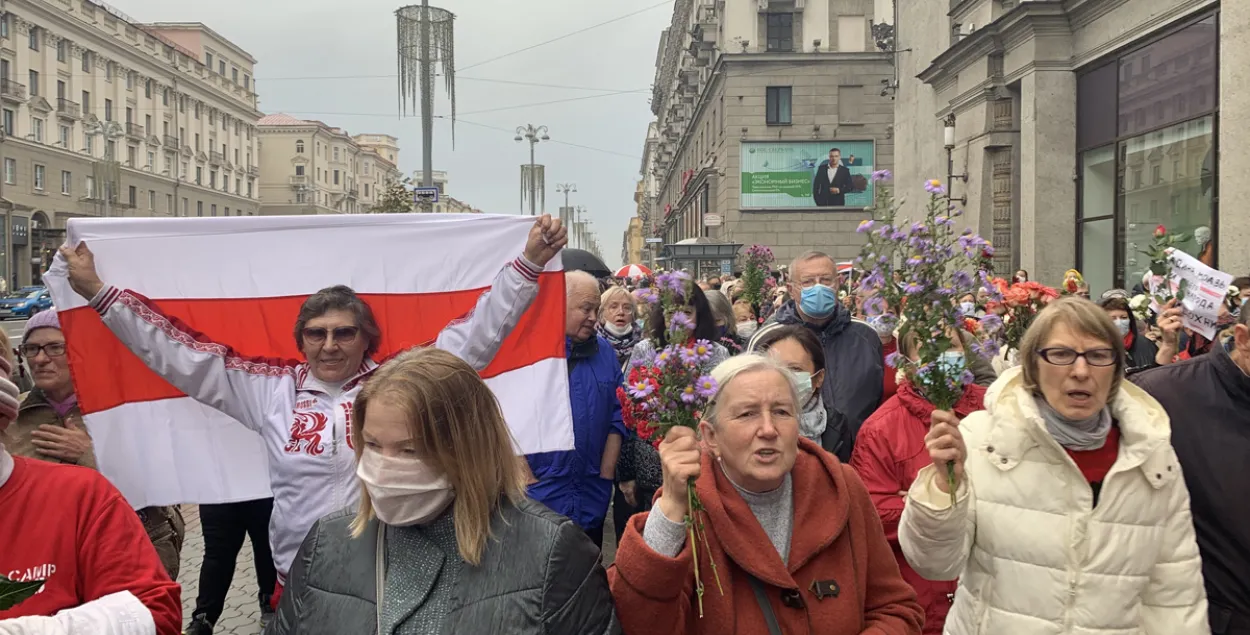 Марш пенсионеров в Минске 12 октября / Еврорадио​