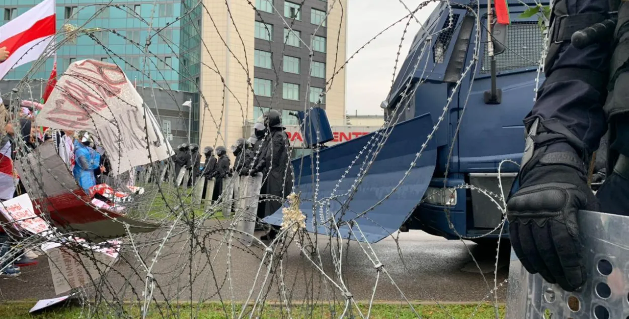 У Мінску сілавікі выкарысталі супраць дэманстрантаў слезацечны газ