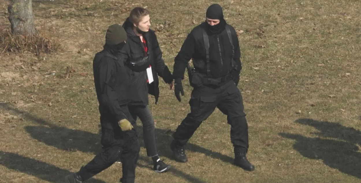 Затрыманне ў раёне плошчы Бангалор 27 сакавіка 2021 года / &quot;Радыё Свабода&quot;