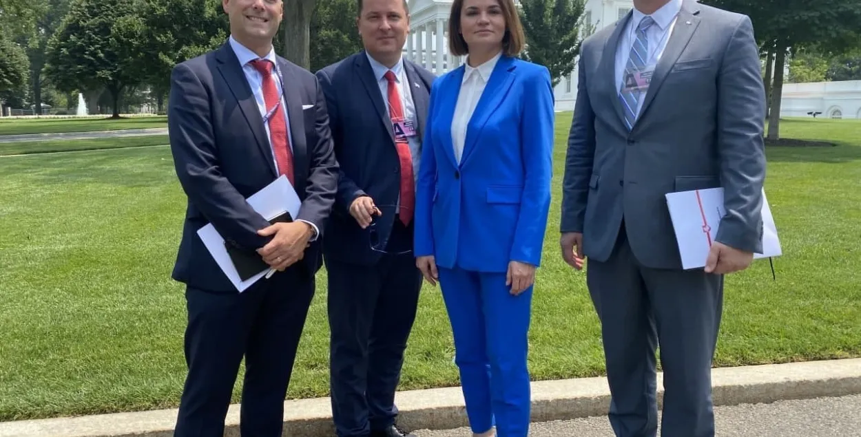 Прадстаўнік Ціханоўскай пра яе візіт у ЗША: “Выходзім на новы ўзровень”