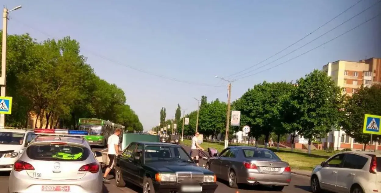 Место происшествия. Фото ГАИ