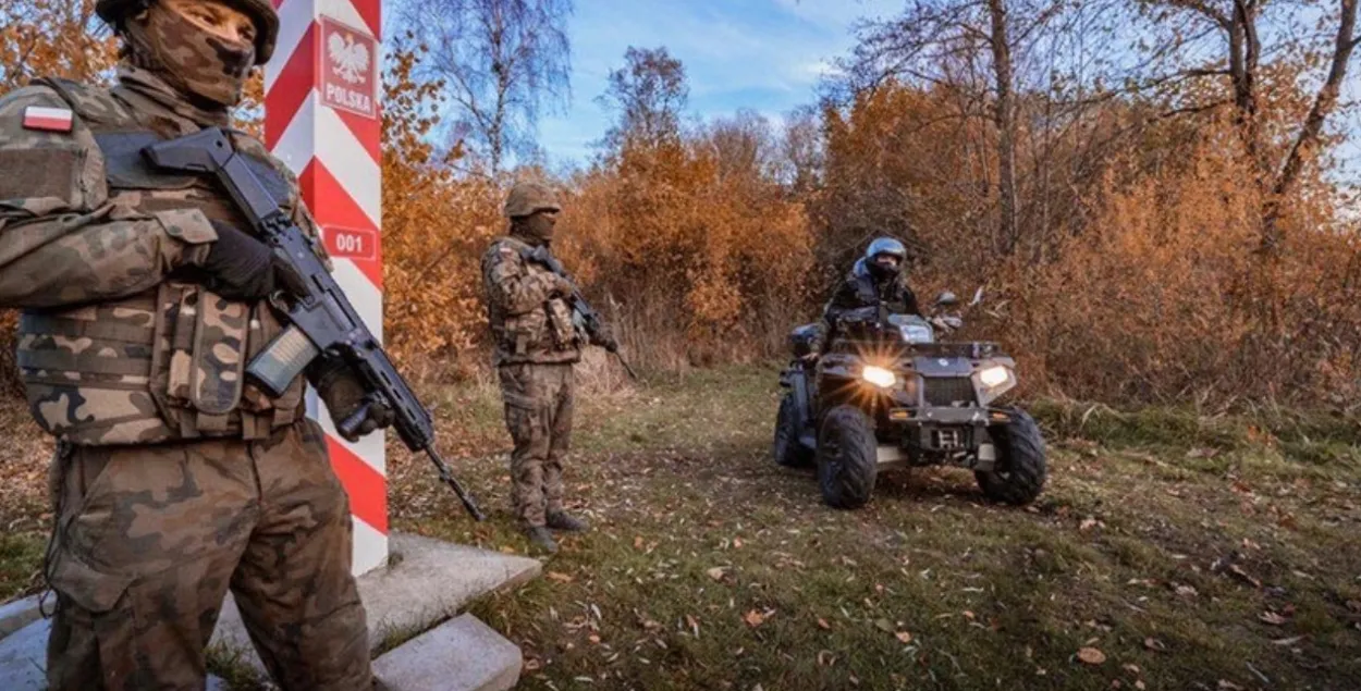 Польшча ўзмацніла ахову польска-беларускай мяжы / twitter.com/StZaryn