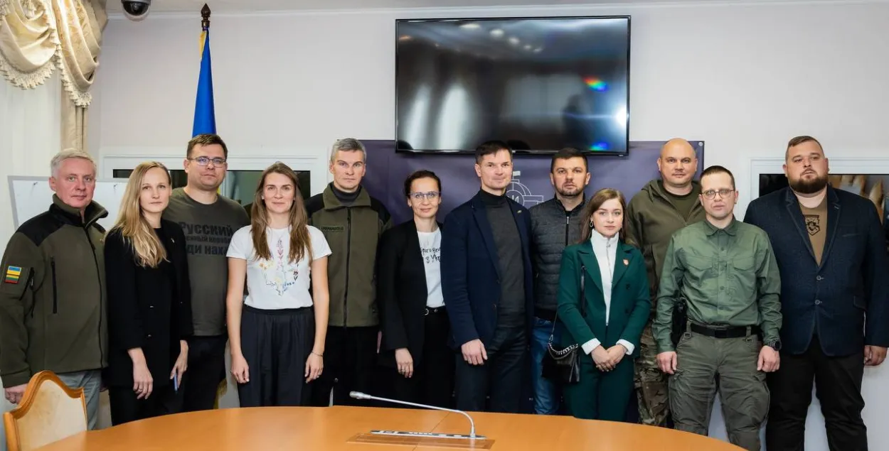 Представители полка Калиновского встретились с литовскими депутатами / t.me/belwarriors