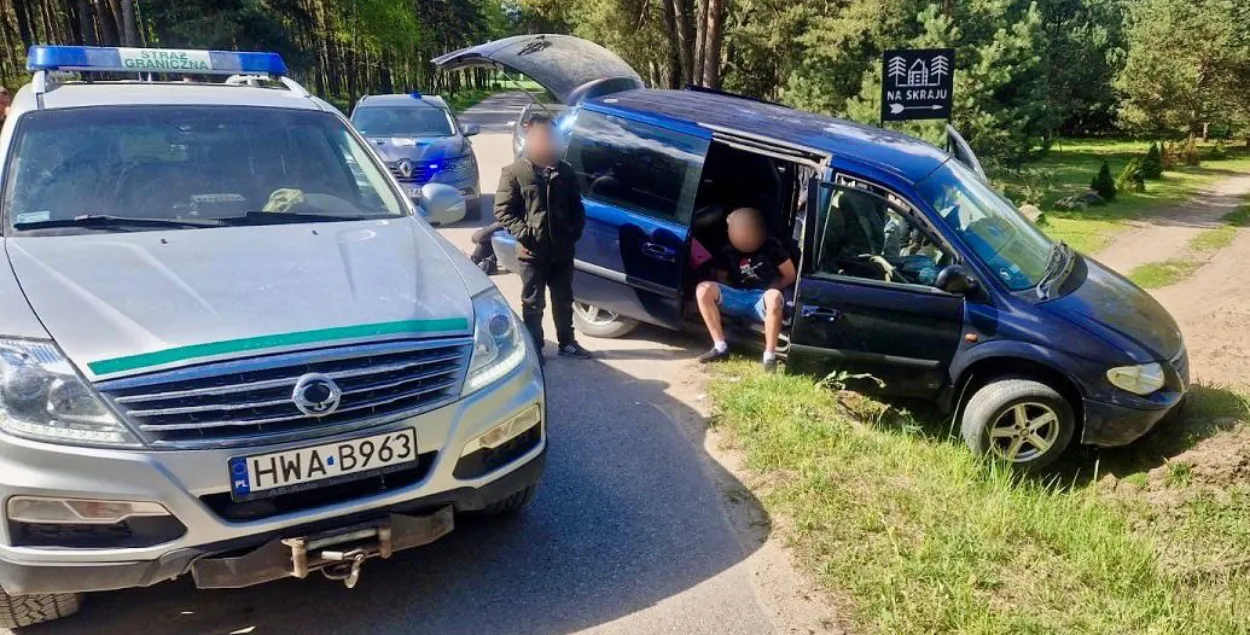 Затрыманні на польскай мяжы / twitter.com/Straz_Graniczna