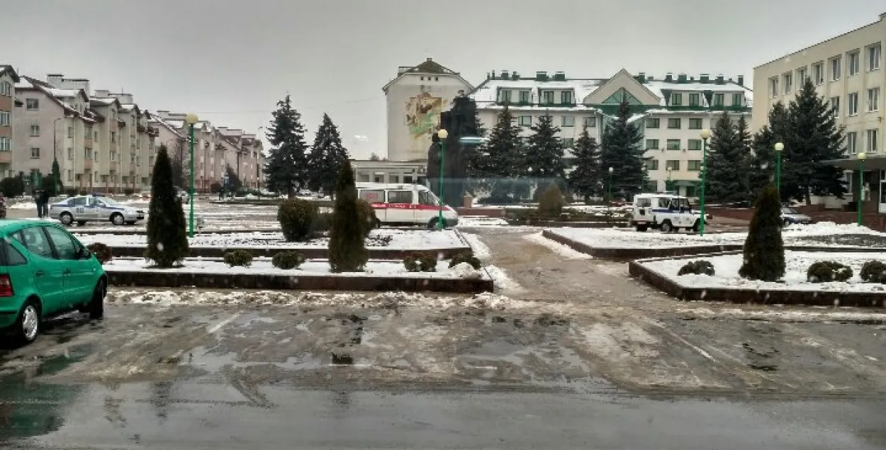 З будынка Пружанскага райвыканкама давялося эвакуяваць 96 чалавек