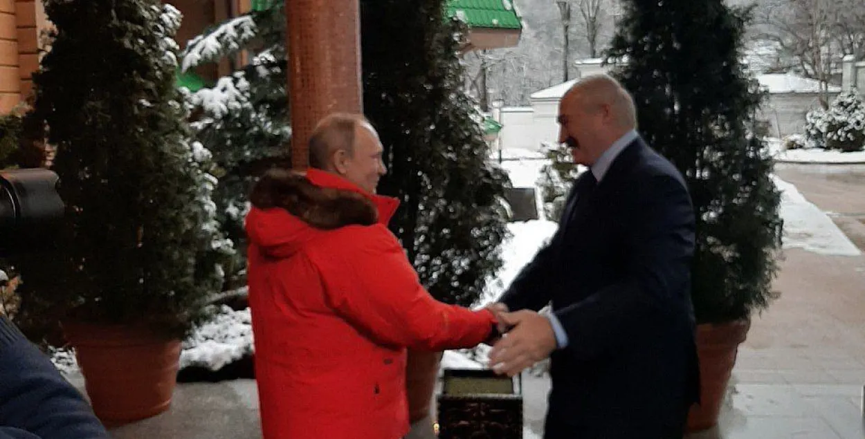 Лукашэнка сказаў Пуціну пра снег, а той яму — пра кашку