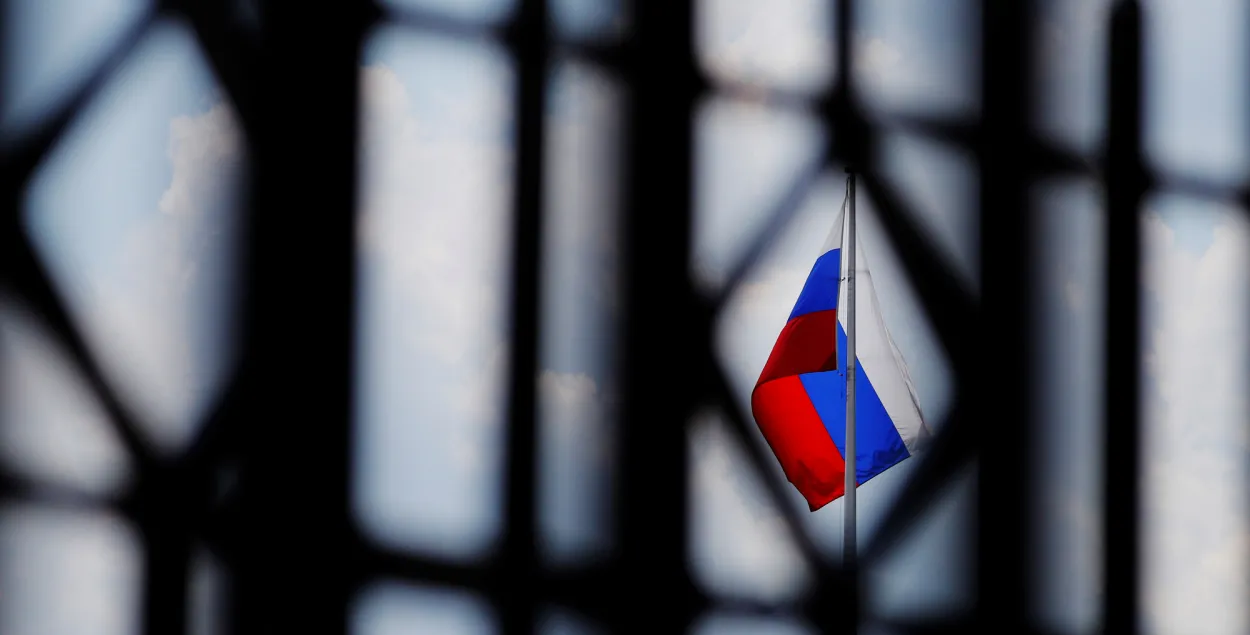 Сцяг над расійскім пасольствам у Вашынгтоне / Reuters 