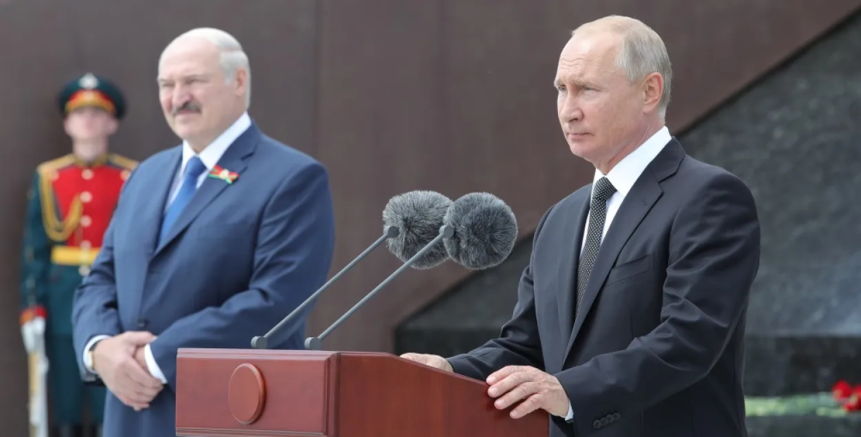Аляксандр Лукашэнка і Уладзімір Пуцін / Reuters
