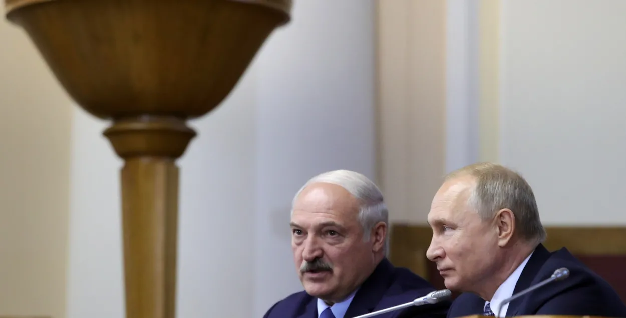 Александр Лукашенко и Владимир Путин / Reuters