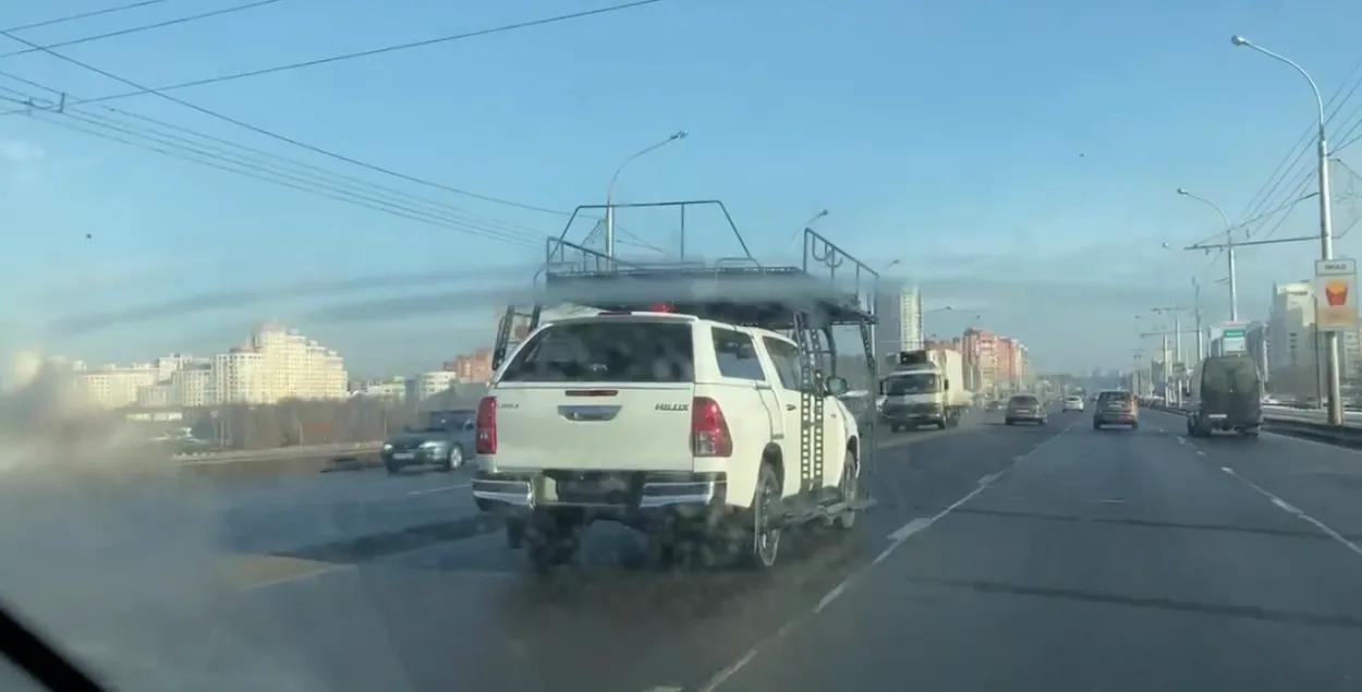 У сталіцы заўважаныя новыя "Рубяжы" на базе Toyota.