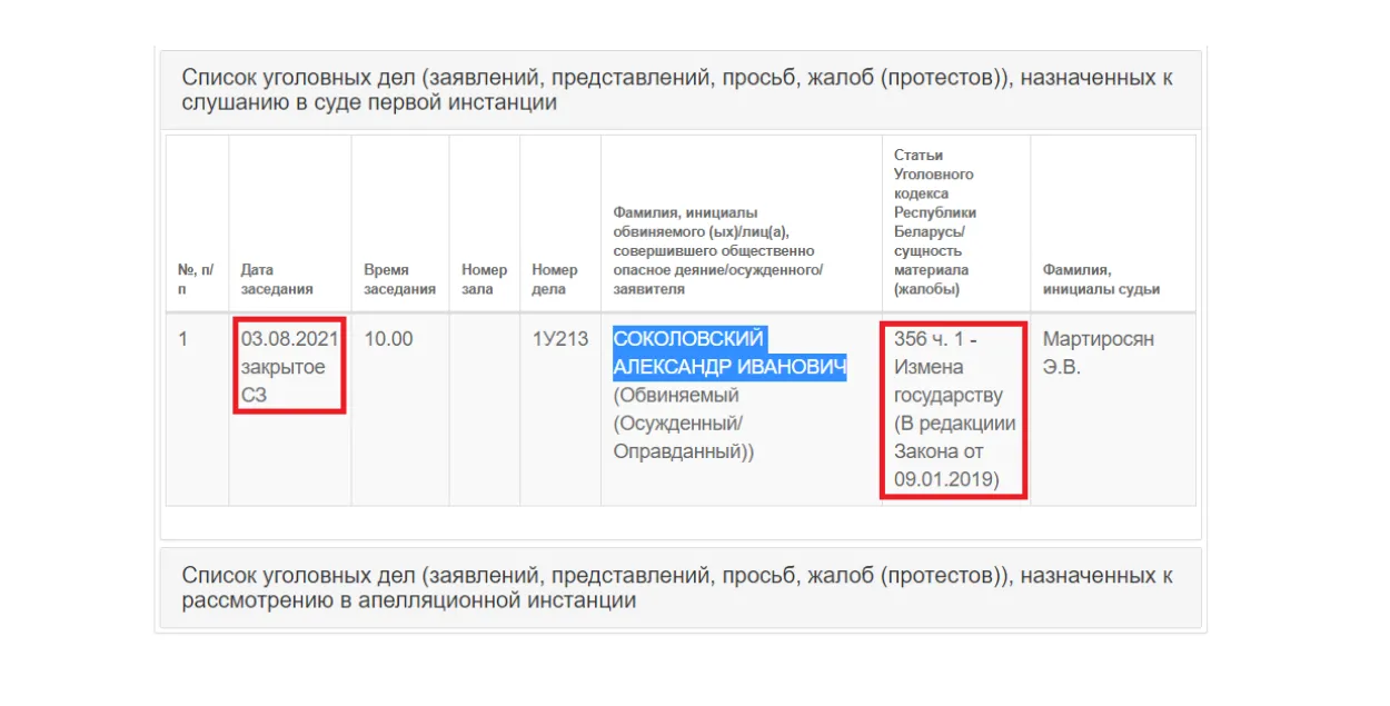 Яшчэ аднаго беларуса будуць судзіць за здраду дзяржаве
