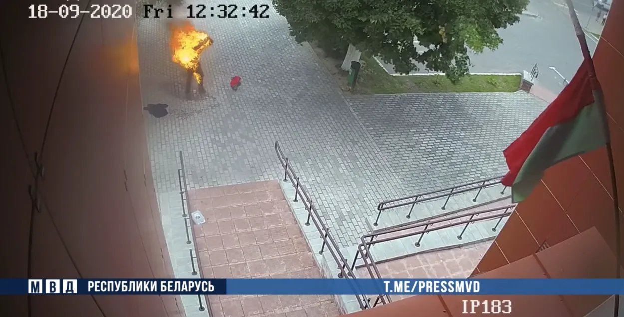 Акт самаспалення каля РАУСа ў&nbsp;Смалявічах​