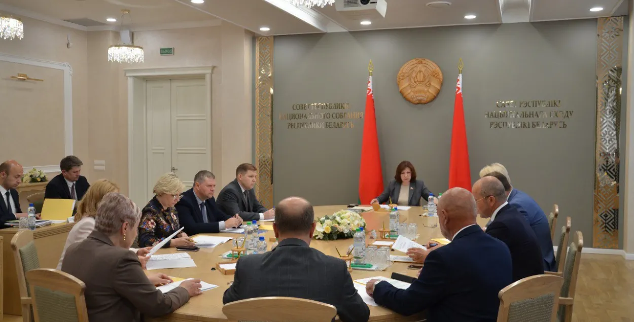 Наталья Кочанова проводит совещание экспертного совета / Совет Республики