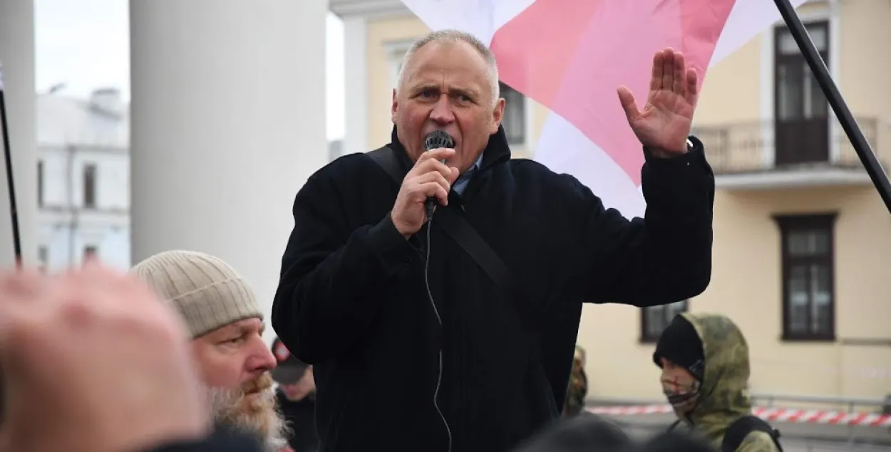 Николай Статкевич на митинге / Еврорадио